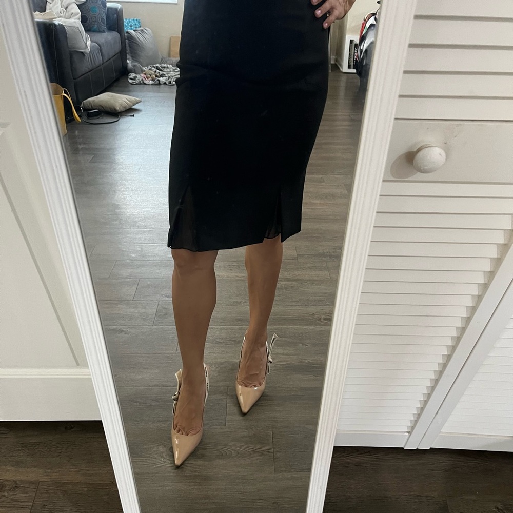 Diane Von Furstenberg Black Pencil Skirt